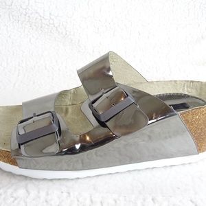 Kensie Wenda Wedge Pewter Women's Size 6 Platform